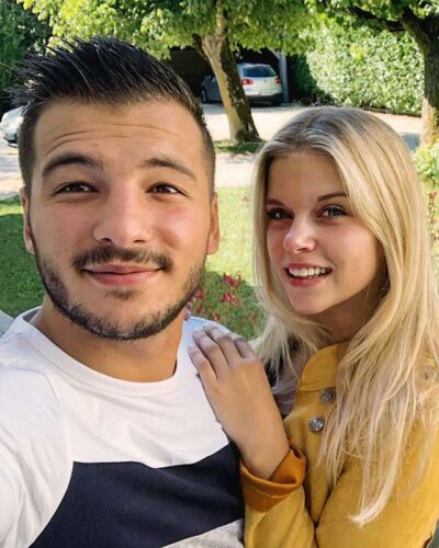 happy polish woman with western man